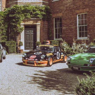 Porsche Display cars from Maxstead Page at Hedingham Castle